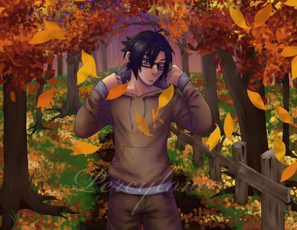 Half Body / Complex Background