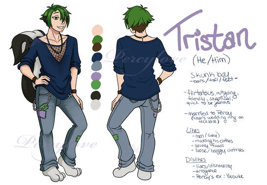 My OC Tristan - Reference Sheet